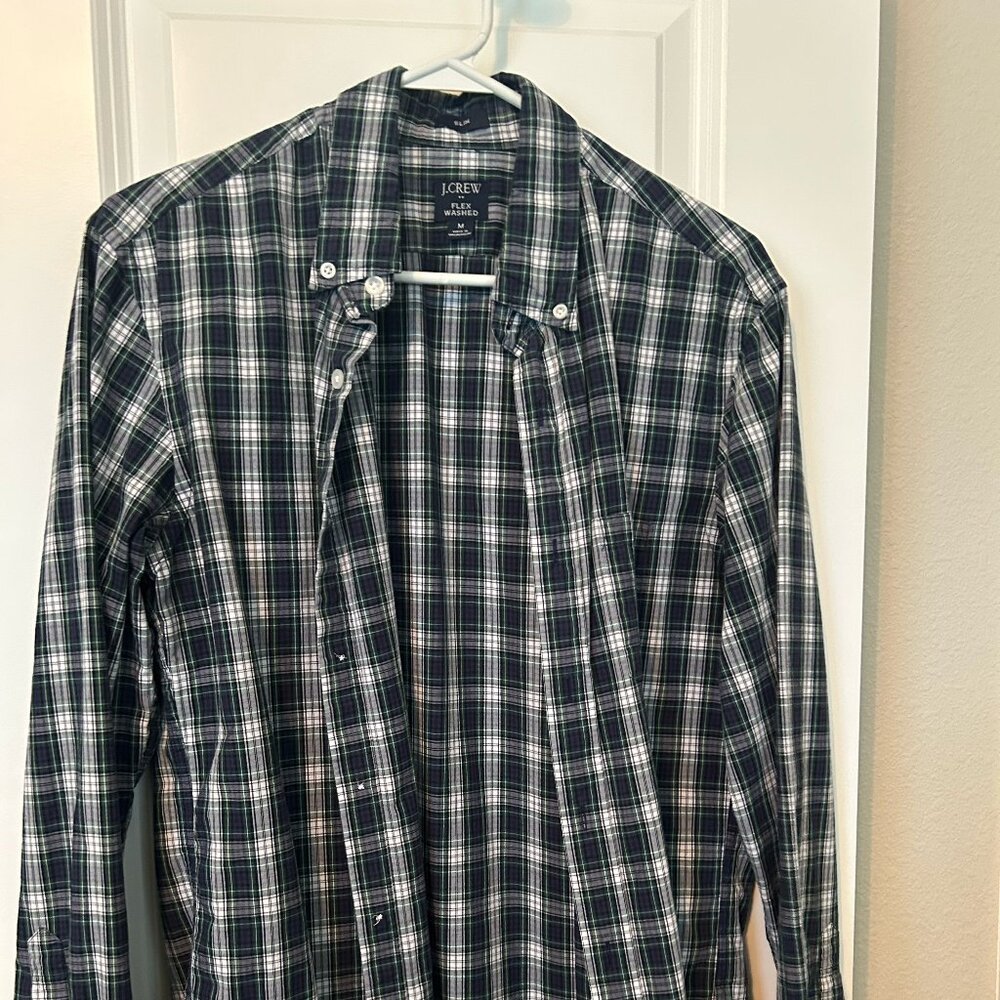 Men's Medium Men's JCrew Plaid Flannel Button Down
